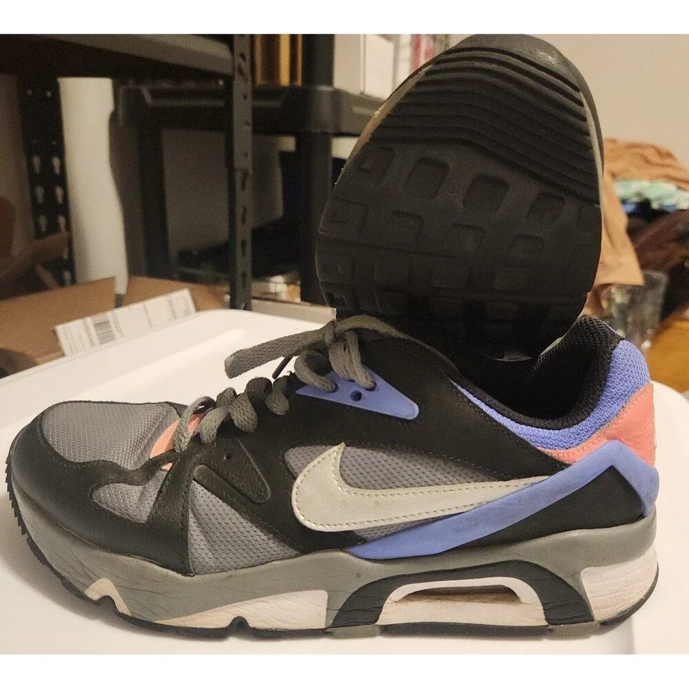 Nike Air Structure Shoes Smoke Grey/ Metalic Silver 2021 Size 6Y